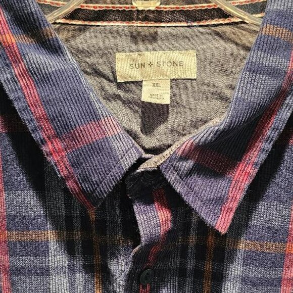 SUN + STONE Plaid Shirt - XXL - Picture 2 of 3